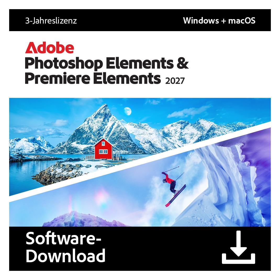 Adobe Photoshop & Premiere Elements 2027 (1 User, 1 Geräte/User, 36 Monate) (30018329)