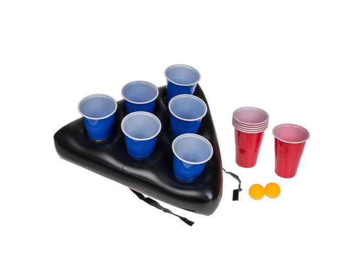 Aufblasbarer Partyhut Beer Pong, inkl. 12 Becher & 2 Bällen