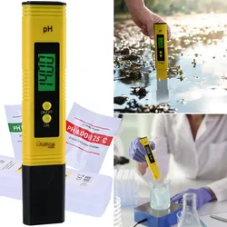 Digitales pH-Messgerät mit ATC-Funktion, LCD-Display, pH-Messbereich 0-14, präzise pH Wert Messung für Trinkwasser, Aquarien, Pools, und Teiche
