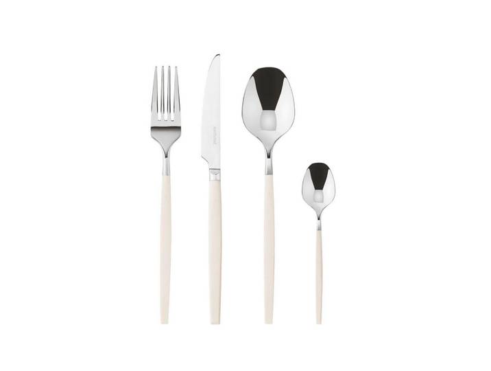 Sambonet Besteckset Siro - Edelst./elfenb.Griff, Elfenbein, Metall, 24-teilig, 32.8x4.7x29.7 cm, Essen & Trinken, Besteck, Besteck-Sets