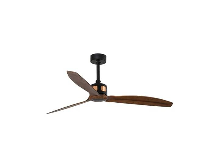 FARO BARCELONA 33451 Copper Fan Deckenventilator, Schwarz/Holz