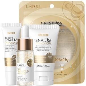 Perfect Picks Market Vitamin Golden Sakura Skin Care Set Face Cream, Serum, Eye Cream For Anti Aging, Moisturizing & Wrinkle gold Snail