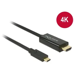 DeLOCK 85259 Videokabel-Adapter 2 m USB Typ-C HDMI Schwarz
