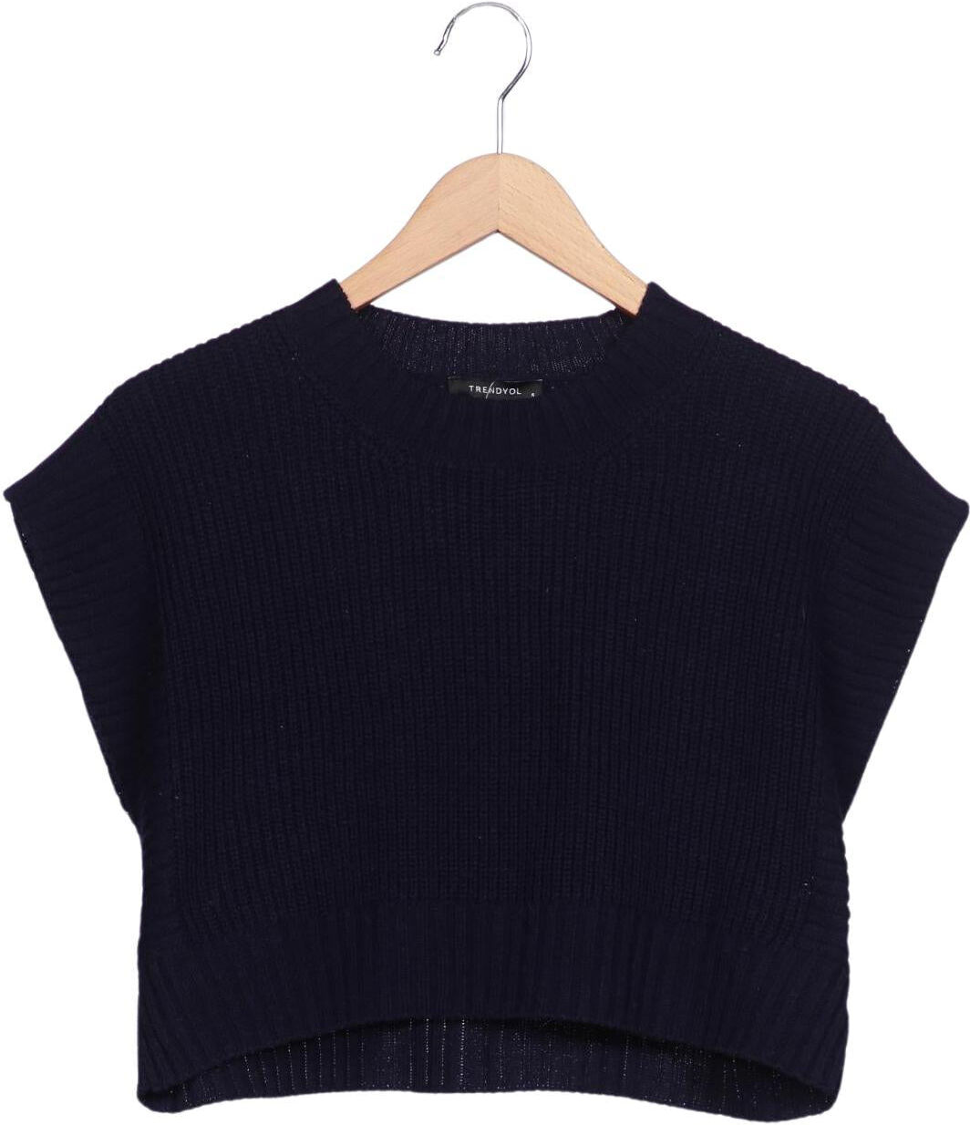 Trendyol Damen Pullover, Marineblau, Gr. S, Synthetik - Second Hand