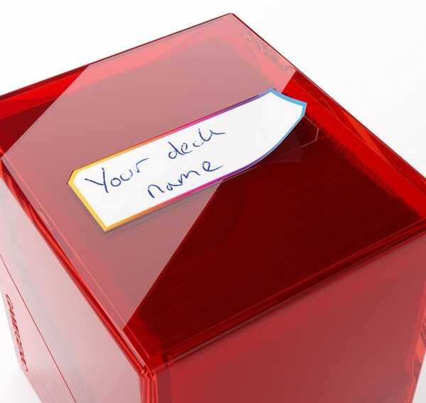 Gamegenic Bastion 100+ XL Deck Box Red for Card Games, Holds 100+ Cards, Red, Gamegenic