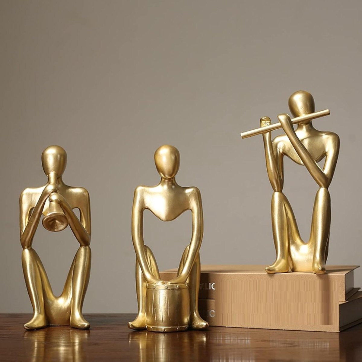 Moderne minimalistische muziek figuur sculptuur voor decoratie