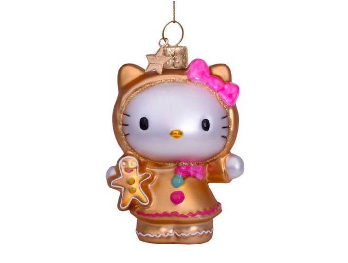 Vondels kerstornament Hello Kitty gingerbread