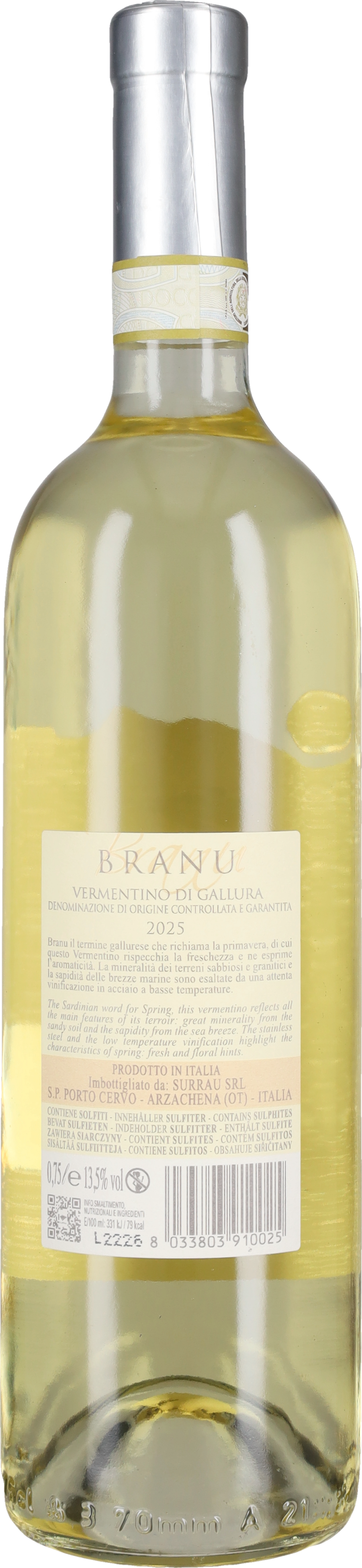 Vermentino di Gallura 'Branu' Vigne Surrau 2025