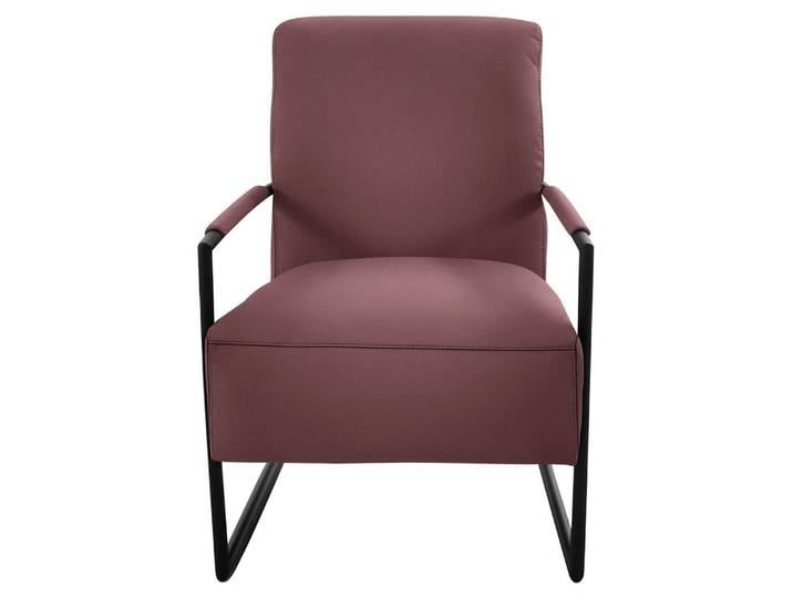 K+W Komfort & Wohnen Cocktailsessel, mit bezogenen Armlehnen, Gestell in Metall schwarz Struktur