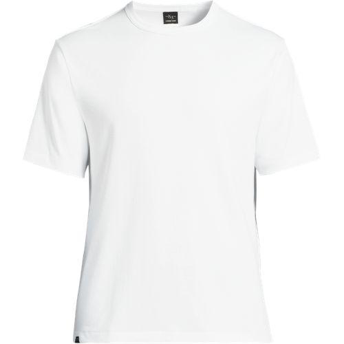 Supima-Shirt '63 aus Interlock-Baumwolle in Tall-Größe, Herren, size: tall, Weiß, Baumwolle, by Lands' End