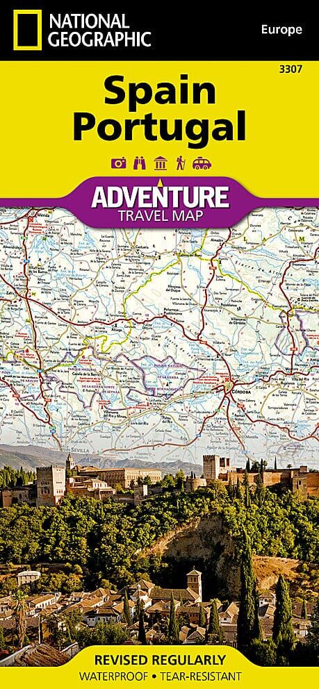 Carte routière - Espagne & Portugal   National Geographic