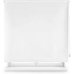 WellHome - Blickdichtes Polyester-Rollo 130 x 180 cm (Breite x Höhe) Cremeweiß
