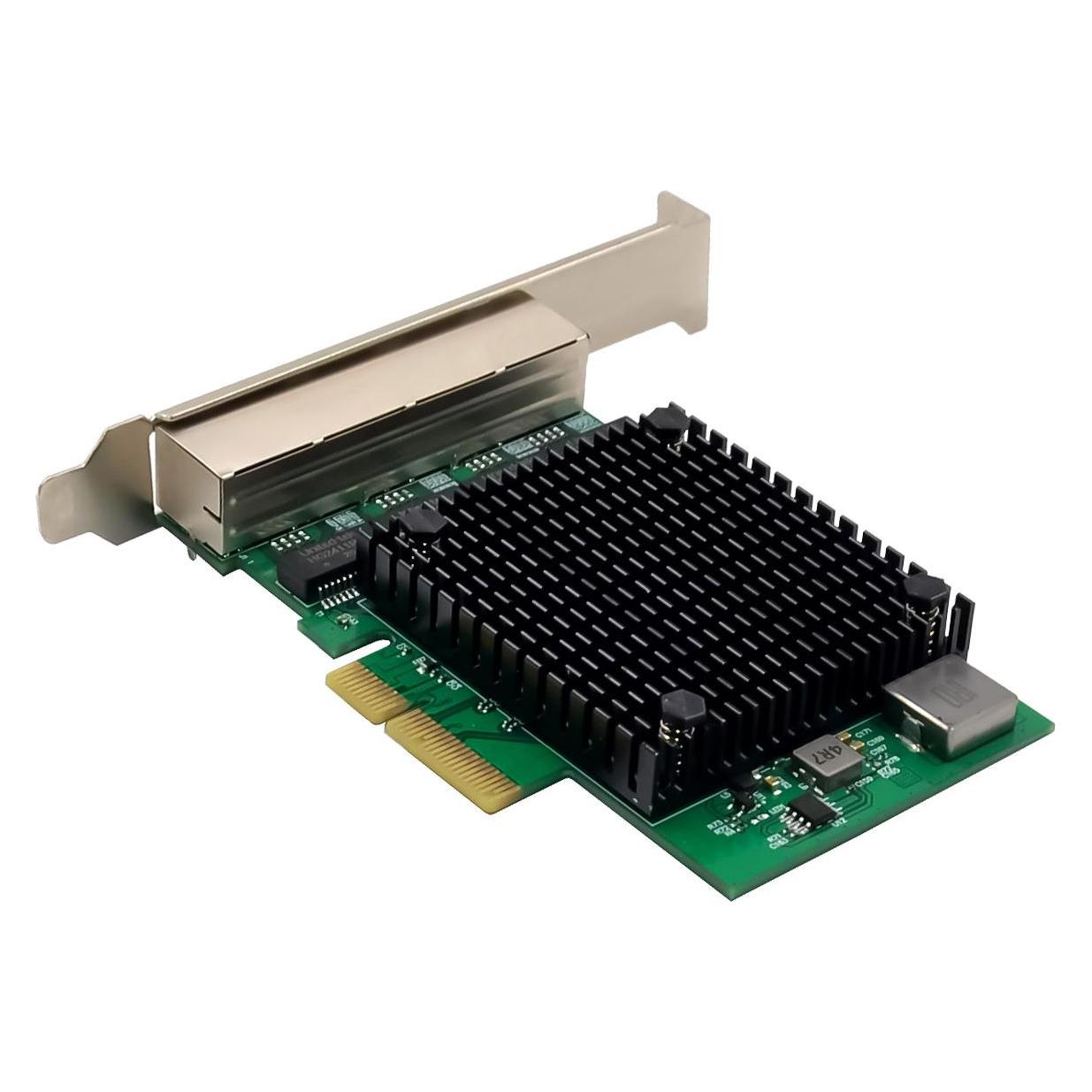 InLine Quad Gigabit Netzwerkkarte, 4x RJ45 2,5Gb/s, PCIe x4, inkl. low profile Slotblech (PCIe) (51127A)