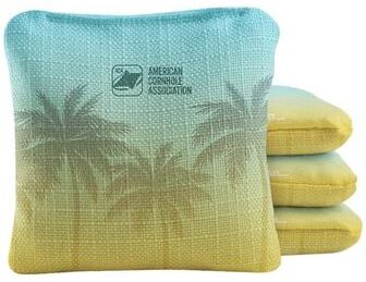 Skip's Garage Tropical Sunrise Dual Sided Cornhole Bags