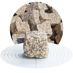Granit Pflastersteine gelb-grau 5x5x5 cm - 25 kg Sack