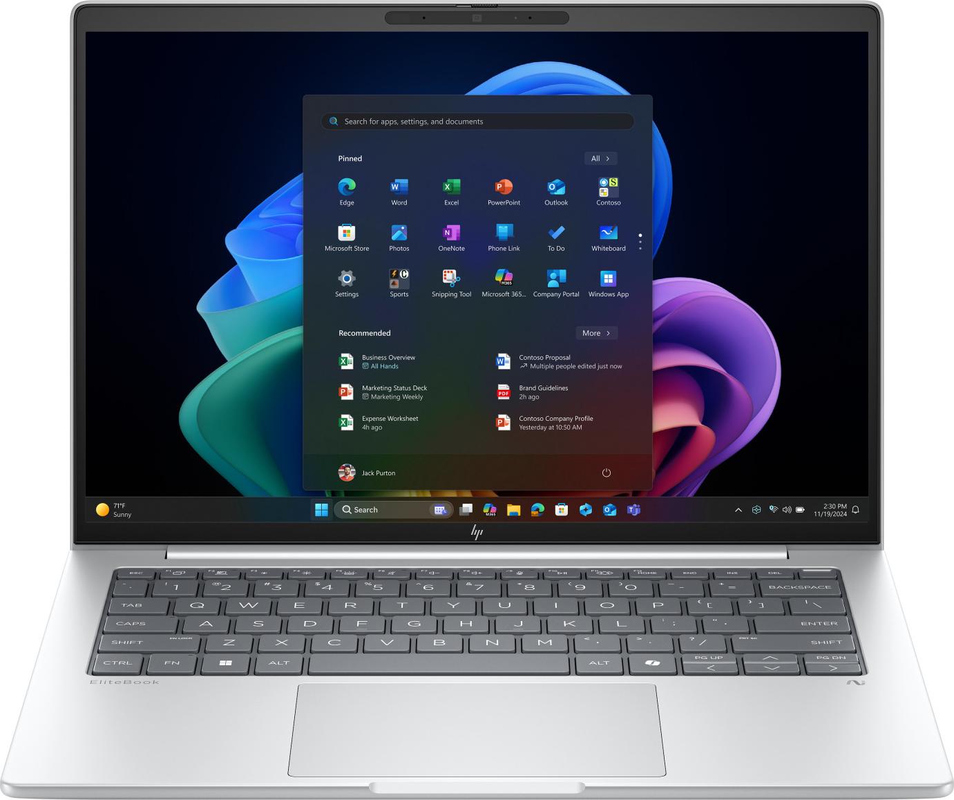 HP EliteBook 8 G1a 14 Zoll, neueste Generation mit KI, Sicherheitsausgabe "Wolf Pro"