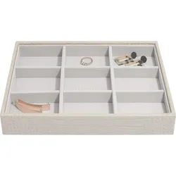 Stackers Croc Schmuckkästchen classic 9-Fächer putty