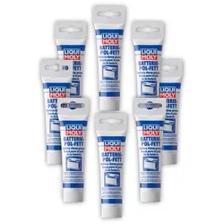 8x Batteriepolfett LIQUI MOLY 3140 Spezialfett Kontaktfett Batterie-Pol-Fett 50g