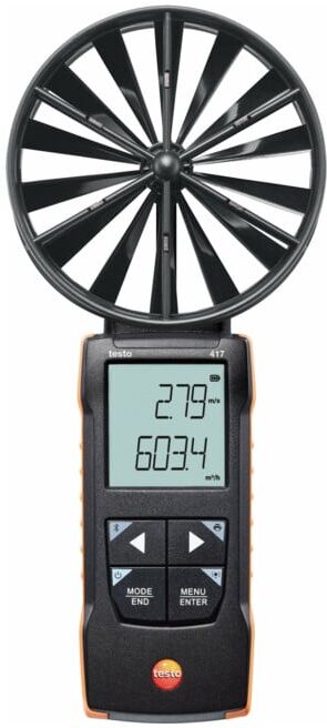 Testo Anémomètre numérique à hélice 417, 100 mm avec connexion à une application (0563 0417)