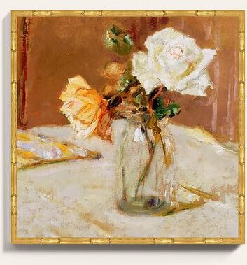"Roses in a Glass Vase Art - 24"" x 24"" - Ballard Designs"