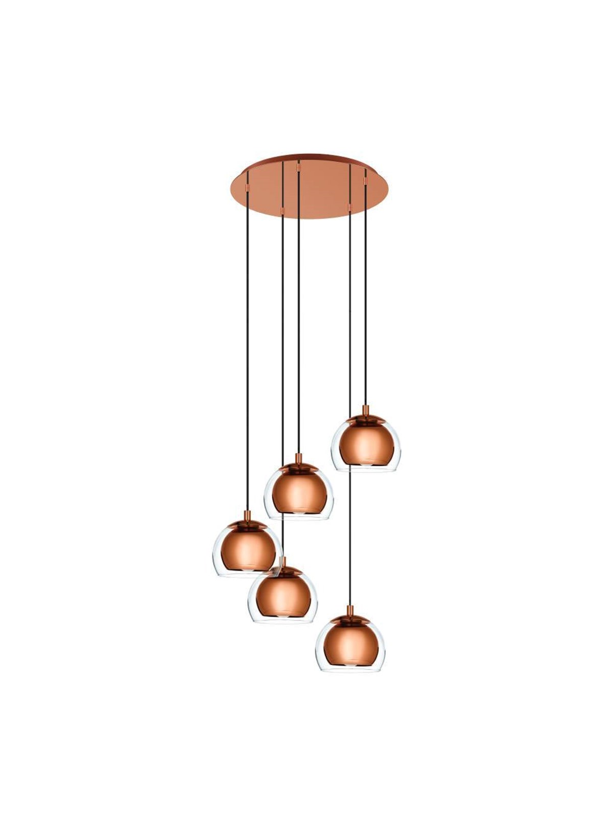 EGLO ROCAMAR 1 CLUSTER E27 5L KUPFER/KLAR