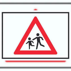 HB-Druck Achtung Kinder Schild Symbol A6 (105x148mm)