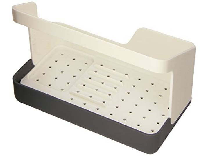 RIG-TIG by Stelton Z00067 Sink Caddy Bac de Rangement Plastique Cool Grey/Pure White 10\,5 x 19 x 14 cm