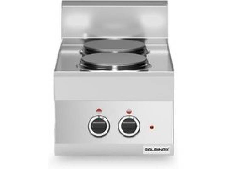 Cuisinière électrique 2 plaques rondes (5 2 kW) à poser PREMIUM - GOLDINOX