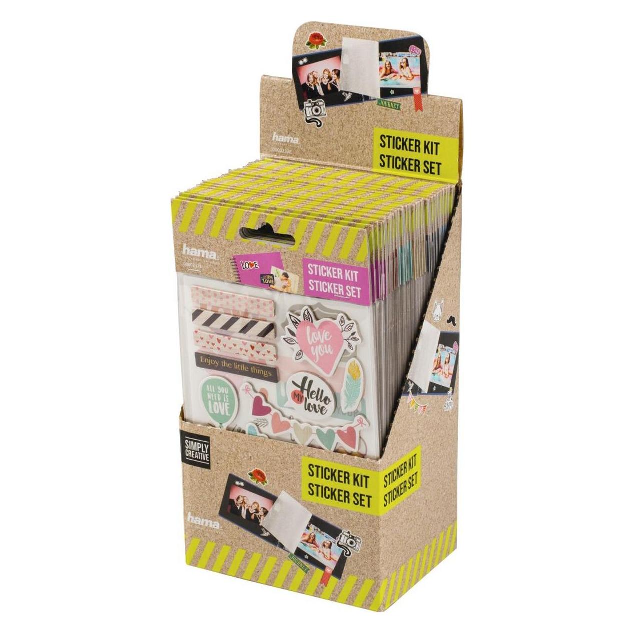 Hama Sticker-Set, Display mit verschiedenen Designs, sortiert (00002378)