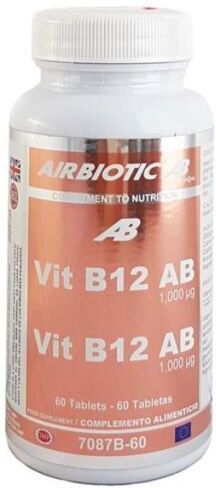 Airbiotic Vitamin B12 1000 Mcg 60 Capsules