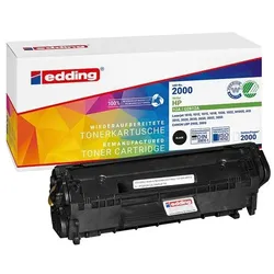 Edding Toner ersetzt HP »Q2612A« HP 12A schwarz schwarz