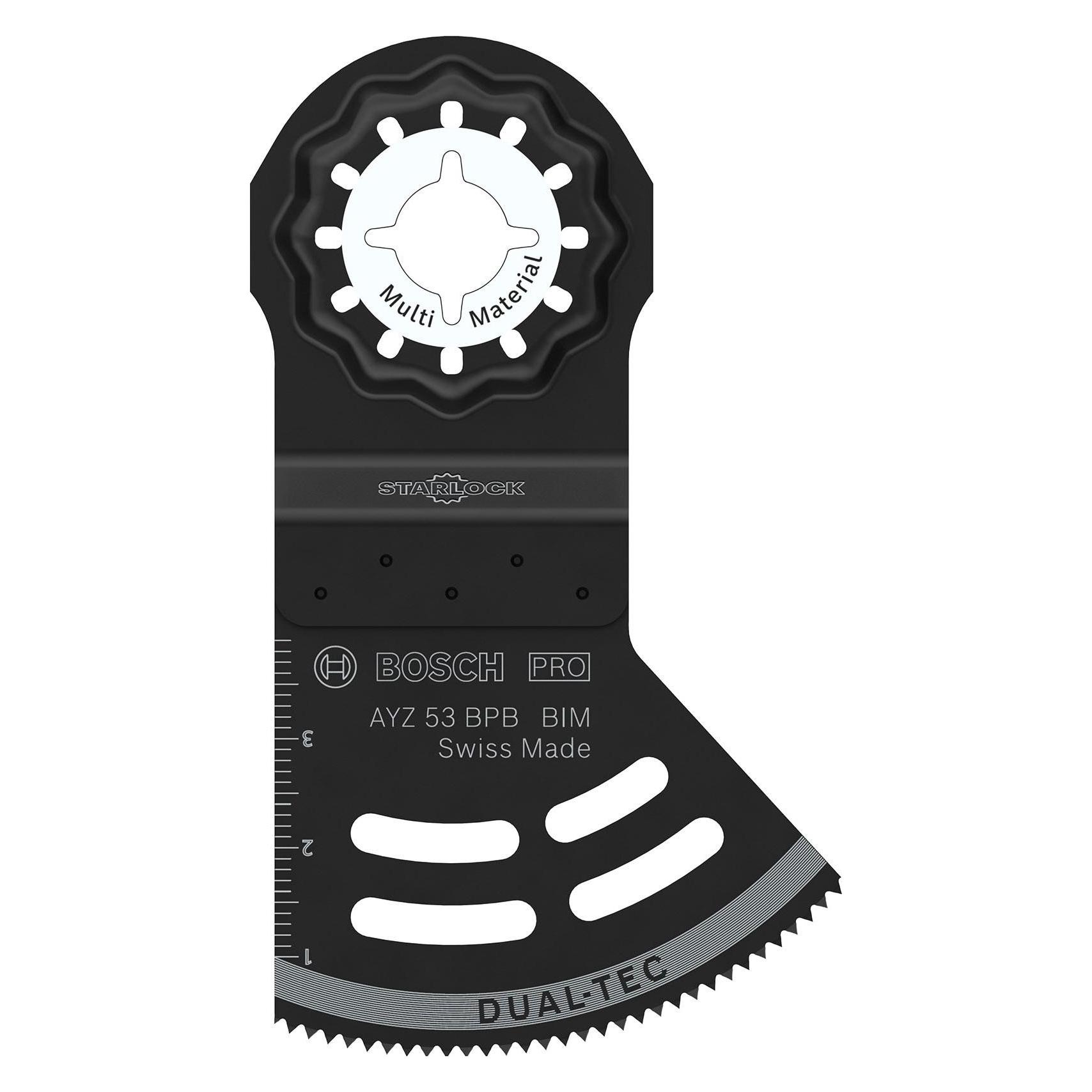 Bosch Professional Zubehör PRO AYZ 53 BPB Blatt für Multifunktionswerkzeuge, 53 x 40 mm (2608669116)