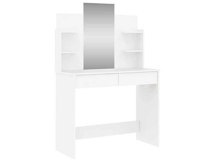 Coiffeuse pour fille/femme - Table de cosmétique avec miroir blanc 96x39x142 cm@EU43627931