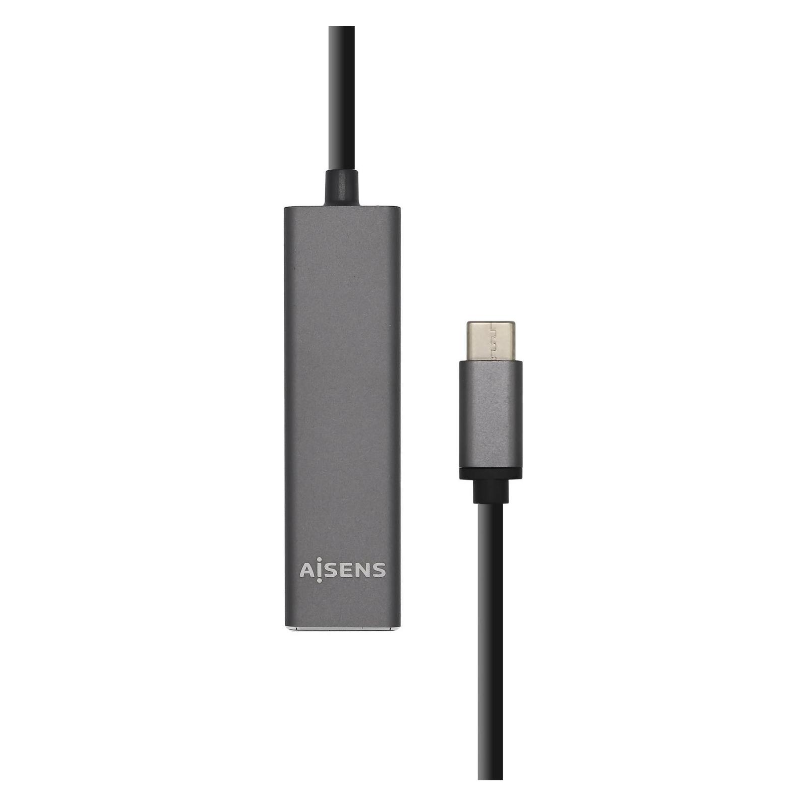 Aisens A109-0403 Schnittstellen-Hub USB 3.2 Gen 1 (3.1 Gen 1) Type-C 5000 Mbit/s Anthrazit (USB-C, 4 Ports) (A109-0403)