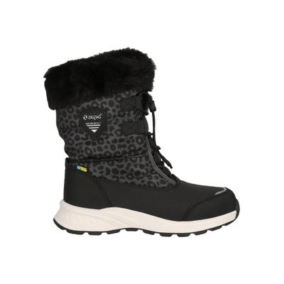 Winterboots ZIGZAG "WESEND KIDS BOOT WP V2", Mädchen, Gr. 34, Synthetik, schwarz (leopard), Schuhe Winterboots, Winterschuhe, Winterstiefel, Winterschuhe, wasserdicht, Warmfutter