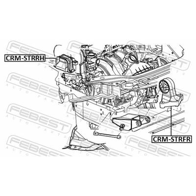 FEBEST Lagerung, Motor CRM-STRFR vorne für Chrysler ALFAROME/Fiat/LANCI