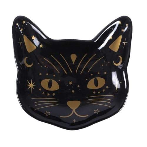 Something Different Wholesale Magick Black Cat Face Decoratief Sieradenhouder - Zwart