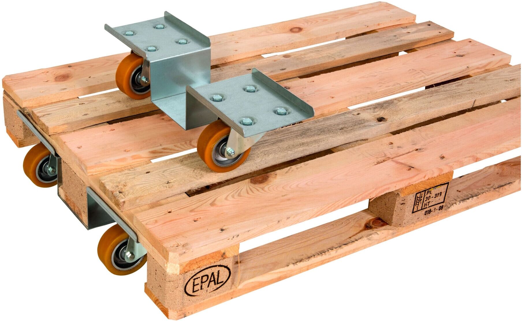 HMH Europaletten-Roller Set ø 100mm Alu PU ; E. S. B. (EUPAROC-0C9)