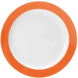 COLOURS Dessertteller (mit Fahne) - (Ø 18 cm) - Orange, 6er Set