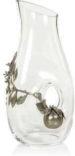 Zodax Lemon Pewter & Glass Pierced Pitcher