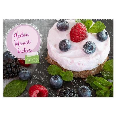 Jeden Monat lecker (Wandkalender 2026 DIN A2 quer), CALVENDO Monatskalender