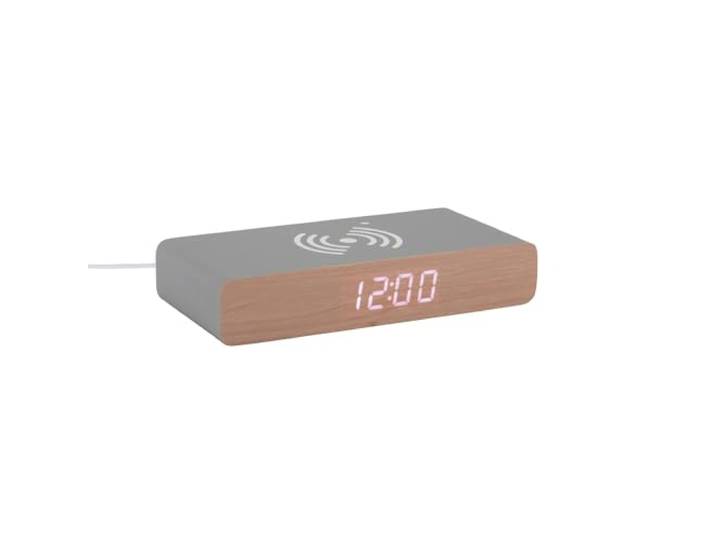 Karlsson Wekker Retro Flat Led - muisgrijs - 16,1x7,6x3cm