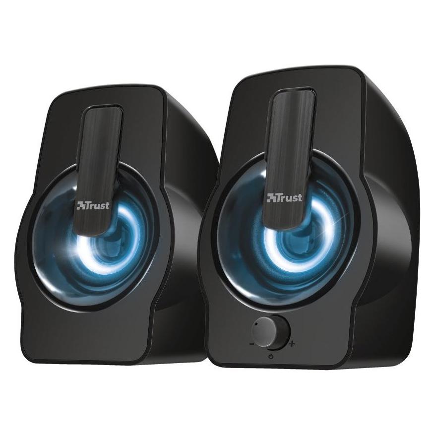 Trust Lautsprecher||Gemi RGB|PMPO 12 Watt|1xAudio-In|Schwarz|22948 (22948)