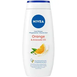 NIVEA, Duschmittel, Caring Shower Cream Indulging Moisture with Orange and Avocado Oil 250ml (250 ml)
