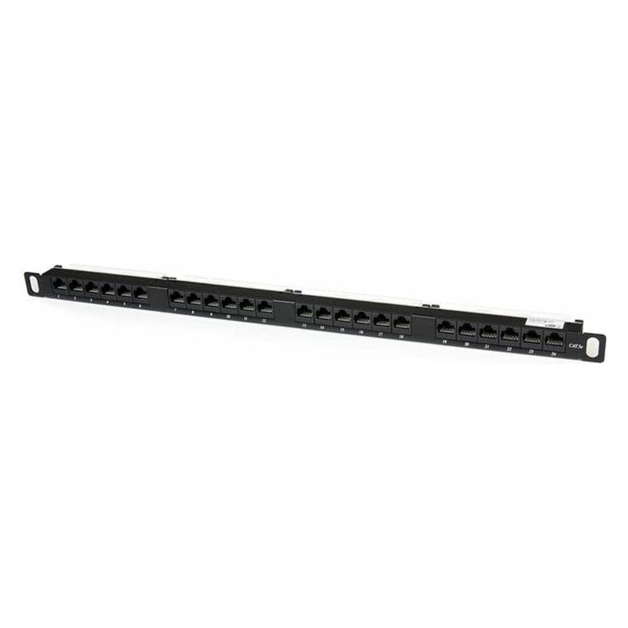StarTech 24 PORT 0.5U CAT5E PATCH PANEL (PANELHU24)
