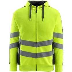 Warnschutz Kapuzensweatshirt "CORBY" Safe Supreme UV-Schutz - M - gelb/schwarz