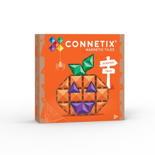 CONNETIX Magnetische Tegels Halloween Pompoenpakket, 17 stuks