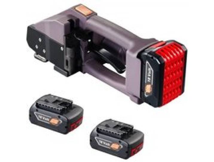 VEVOR Elektrische Umreifungsmaschine, für 0,39 -0,75 PP-PET-Bänder, tragbares elektrisches Umreifungswerkzeug mit Digitalanzeige, 2 x 4000 mAh batteriebetriebenes automatisches Umreifungswerkzeug für Verpackungskartonpaletten