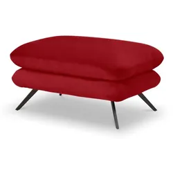 Portobello Hocker Chester Stoff Rot Red