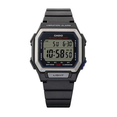Chronograph, schwarz, CASIO TIMELESS COLLECTION, Armbanduhren, Herren, Chronograph, Quarzuhr, Armbanduhr, Herrenuhr, digital, automatischer Kalender